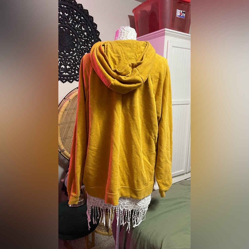 Nike Mustard Yellow Sweatshirt cowl neck - Picture 5 of 7